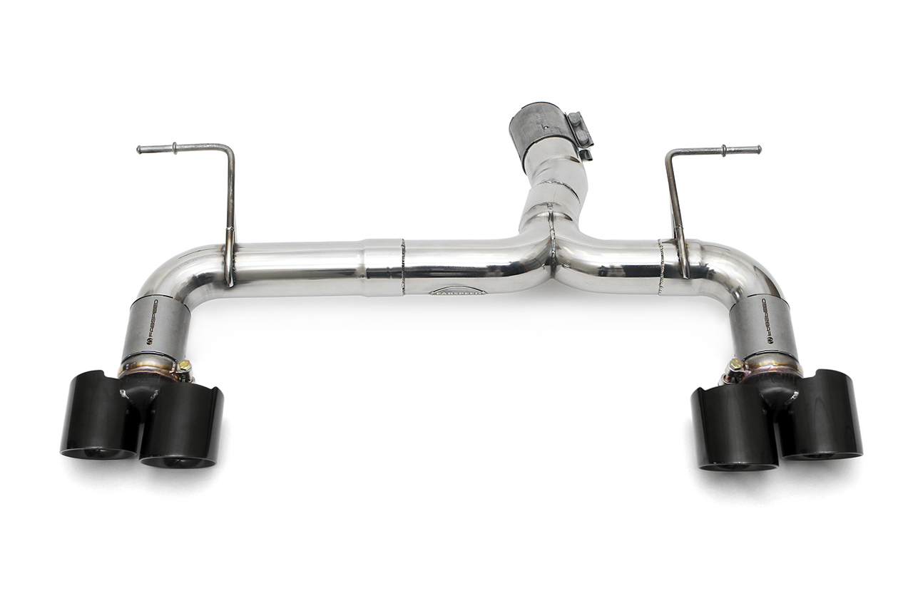 Fabspeed BMW M2 Muffler bypass exhaust with black chrome tips